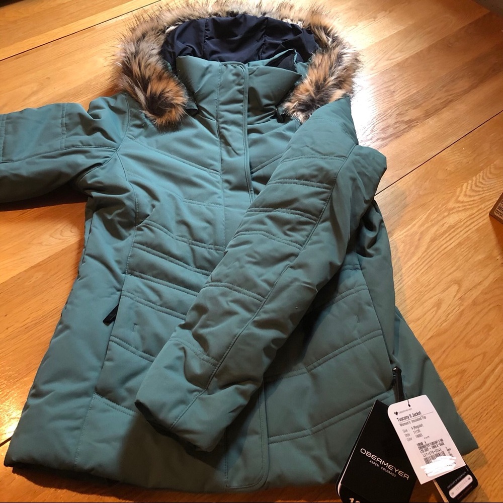 NWT Obermeyer Tuscany II Ski Jacket Sage Green